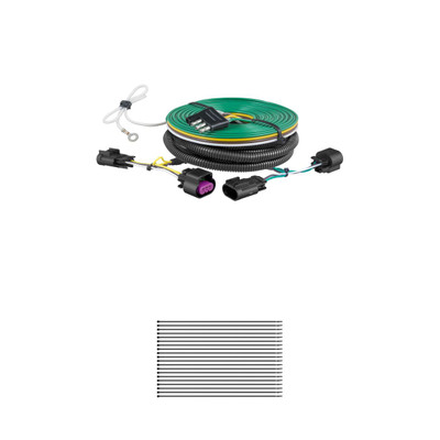 CURT 58978 Custom Towed-Vehicle RV Wiring Harness for Dinghy Towing, Fits Select Cadillac SRX