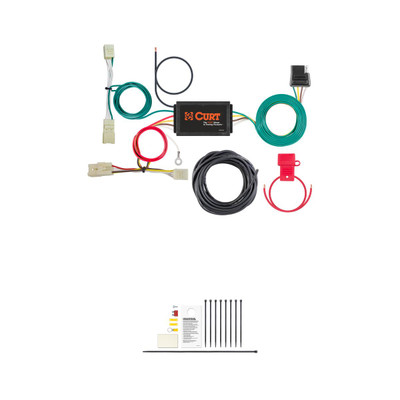 CURT 56410 Vehicle-Side Custom 4-Pin Trailer Wiring Harness, Fits Select Kia Forte, Koup