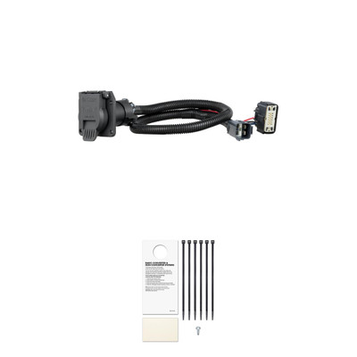 CURT 56326 Vehicle-Side Custom RV Blade 7-Pin Trailer Wiring Harness, Fits Select Chevrolet Blazer, Cadillac XT5, XT6, GMC Acadia