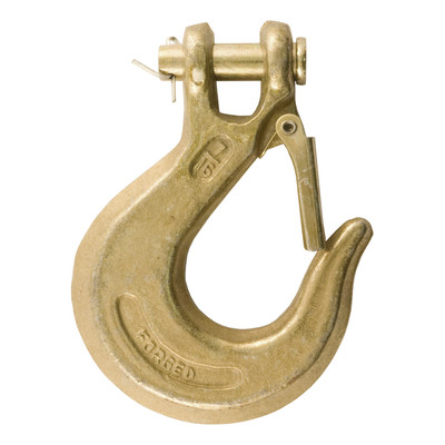 CURT 81970 7/16-Inch Forged Steel Clevis Slip Hook with Safety Latch, 40,000 lbs, 1-1/3-In Opening, 7/16" Pin