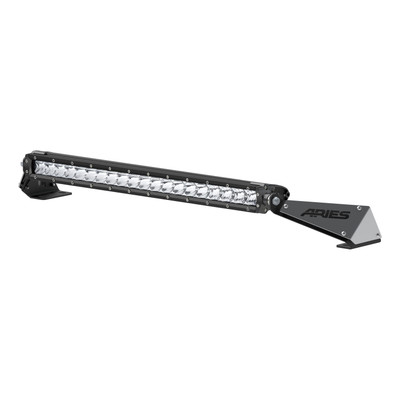 ARIES 1501300 20-Inch LED Light Bar for Jeep Wrangler JK, Hood Mount Brackets, 9,800-Lumen Combo Beam