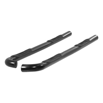 ARIES 202004 3-Inch Round Black Steel Nerf Bars, No-Drill, Fits Select Toyota Tacoma
