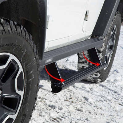 ARIES 3048103 ActionTrac 69.6-Inch Retractable Powered Running Boards, Fits Select Chevrolet Tahoe
