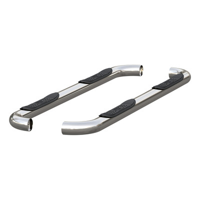 ARIES 205040-2 3-Inch Round Polished Stainless Steel Nerf Bars, No-Drill, Fits Select Dodge, Ram 1500, 2500, 3500