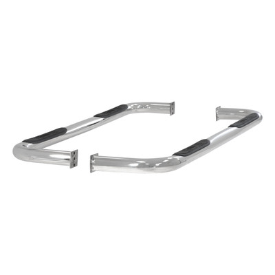 ARIES 205003-2 3-Inch Round Polished Stainless Steel Nerf Bars, No-Drill, Fits Select Dodge Ram 1500
