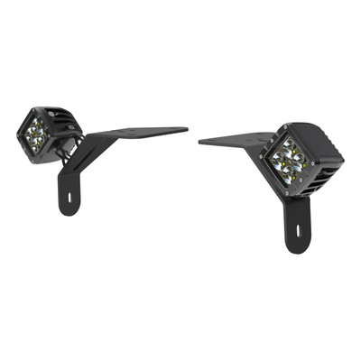 ARIES 1501305 LED Lights for Jeep Wrangler JL, Gladiator, Windshield Brackets, 2-Inch, 2,200-Lumen Spot Beams
