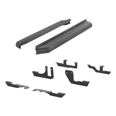 ARIES 2061020 AeroTread 5 x 76-Inch Black Stainless SUV Running Boards, Select Chevrolet Traverse, GMC Acadia