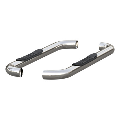 ARIES 205039-2 3-Inch Round Polished Stainless Steel Nerf Bars, No-Drill, Fits Select Dodge, Ram 1500, 2500, 3500