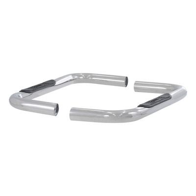 ARIES 204036-2 3-Inch Round Polished Stainless Steel Nerf Bars, No-Drill, Fits Select Chevrolet, GMC C, K