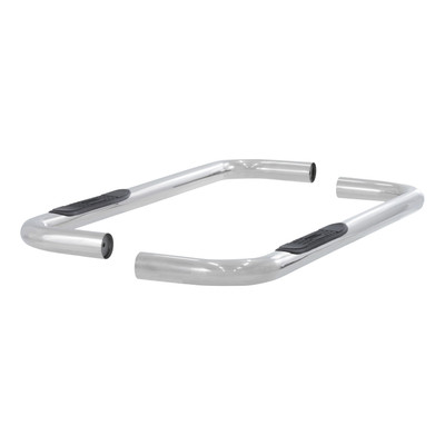 ARIES 204040-2 3-Inch Round Polished Stainless Steel Nerf Bars, No-Drill, Fits Select Chevrolet, GMC C2500, C3500, K2500, K3500
