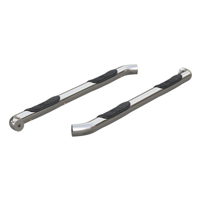 ARIES 209042-2 3-Inch Round Polished Stainless Steel Nerf Bars, No-Drill, Fits Select Nissan Titan, XD