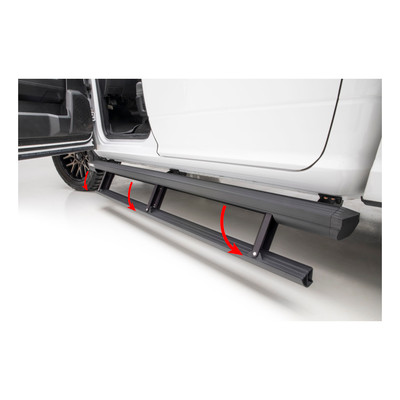 ARIES 3047952 ActionTrac 83.6-Inch Retractable Powered Running Boards, Fits Select Toyota Tundra Extended Cab