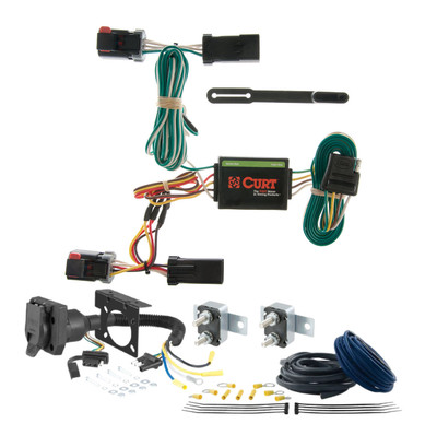95 - 02 Dodge Ram 3500 Excluding factory receiver CURT Trailer Brake Controller 7-Way Upgrade Kit  7WK742