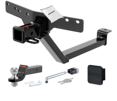 00 - 06 BMW X5  2in. CURT Trailer Hitch + Ball Mount + Cover + Lock Kit HWA173