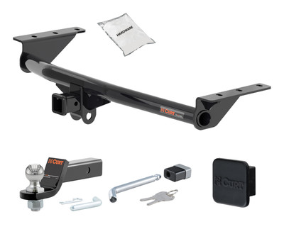 15 - 19 Land Rover Discovery Sport Excluding 5+2 seating 2in. CURT Trailer Hitch + Ball Mount + Cover + Lock Kit HWA1650