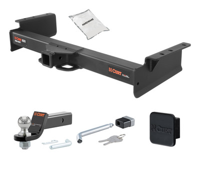 03 - 06 Cadillac Escalade ESV 2in. CURT Trailer Hitch + Ball Mount + Cover + Lock Kit HWA235