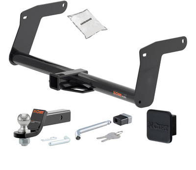 22 - 25 Lexus NX250 2in. CURT Trailer Hitch + Ball Mount + Cover + Lock Kit HWA1689