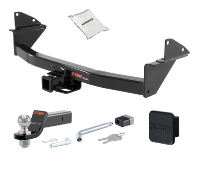 15 - 22 Chevrolet Colorado 2in. CURT Trailer Hitch + Ball Mount + Cover + Lock Kit HWA326