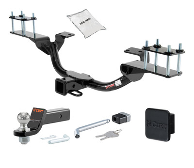 08 - 13 Mercedes-Benz GL550 2in. CURT Trailer Hitch + Ball Mount + Cover + Lock Kit HWA1882