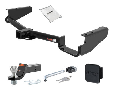 07 - 09 Lexus RX350 2in. CURT Trailer Hitch + Ball Mount + Cover + Lock Kit HWA1704