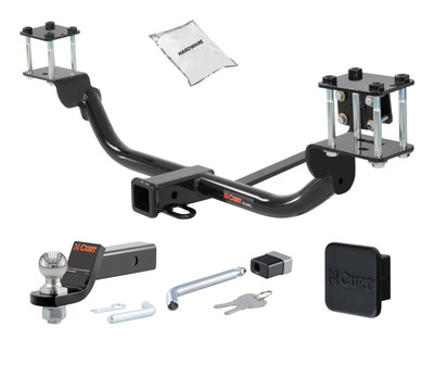 10 - 12 Mercedes-Benz GLK350 2in. CURT Trailer Hitch + Ball Mount + Cover + Lock Kit HWA1896