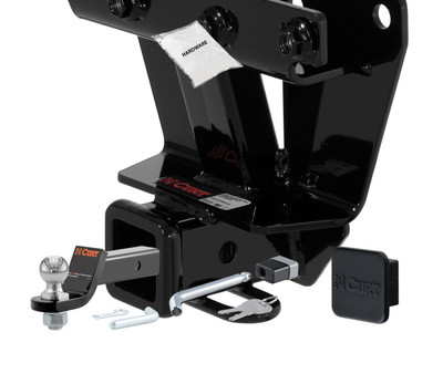 05 - 10 JEEP Grand Cherokee Excluding SRT8 2in. CURT Trailer Hitch + Ball Mount + Cover + Lock Kit HWA1557
