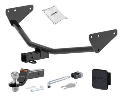 22 - 24 Mitsubishi Outlander 2in. CURT Trailer Hitch + Ball Mount + Cover + Lock Kit HWA1987