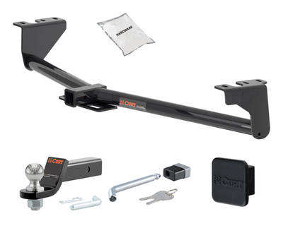 22 - 24 KIA Carnival 2in. CURT Trailer Hitch + Ball Mount + Cover + Lock Kit HWA1586