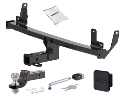 23 - 24 Dodge Hornet 2in. CURT Trailer Hitch + Ball Mount + Cover + Lock Kit HWA702