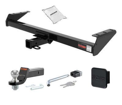 09 - 12 Suzuki Equator 2in. CURT Trailer Hitch + Ball Mount + Cover + Lock Kit HWA2329