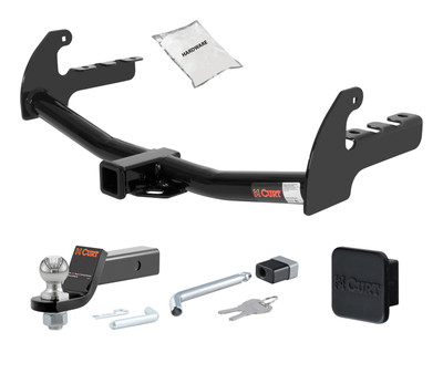87 - 96 Dodge Dakota 2in. CURT Trailer Hitch + Ball Mount + Cover + Lock Kit HWA687