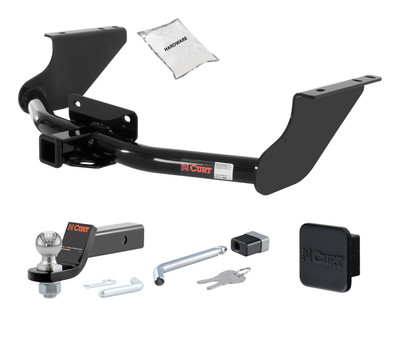 11 - 18 RAM 1500 Excluding factory receiver 2in. CURT Trailer Hitch + Ball Mount + Cover + Lock Kit HWA2169