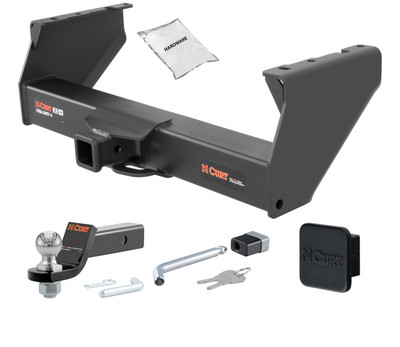11 - 24 RAM 3500 Cab & chassis 2in. CURT Trailer Hitch + Ball Mount + Cover + Lock Kit HWA2206