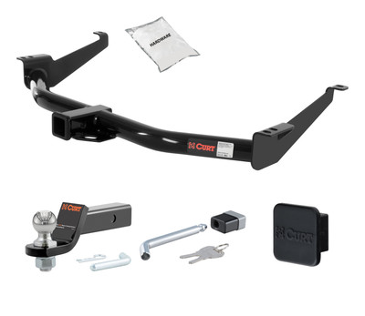 04 - 04 Nissan Pathfinder Armada 2in. CURT Trailer Hitch + Ball Mount + Cover + Lock Kit HWA2054