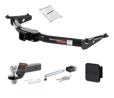 96 - 02 Toyota 4Runner 2in. CURT Trailer Hitch + Ball Mount + Cover + Lock Kit HWA2351