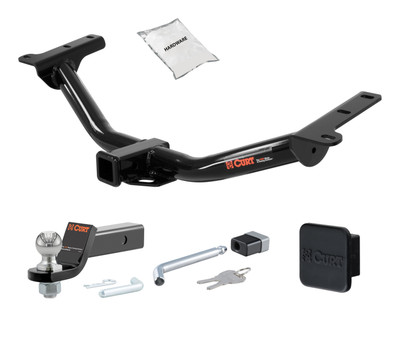 09 - 20 Dodge Journey 2in. CURT Trailer Hitch + Ball Mount + Cover + Lock Kit HWA704