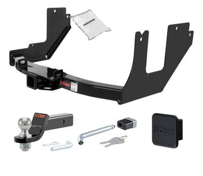 04 - 05 Ford F-150  Excluding factory receiver and 2004 Heritage Edition 2in. CURT Trailer Hitch + Ball Mount + Cover + Lock Kit HWA859