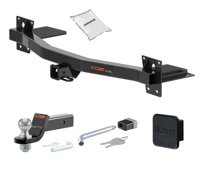 18 - 23 Chevrolet Traverse 2in. CURT Trailer Hitch + Ball Mount + Cover + Lock Kit HWA608