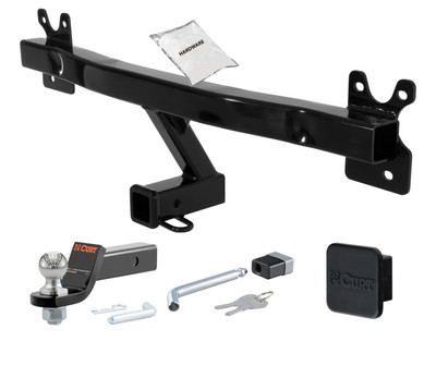 11 - 18 Volvo S60  2in. CURT Trailer Hitch + Ball Mount + Cover + Lock Kit HWA2542