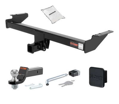 03 - 14 Volvo XC90 2in. CURT Trailer Hitch + Ball Mount + Cover + Lock Kit HWA2566