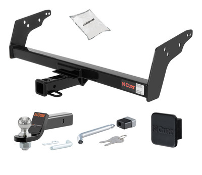 82 - 90 GMC S15 2in. CURT Trailer Hitch + Ball Mount + Cover + Lock Kit HWA1138