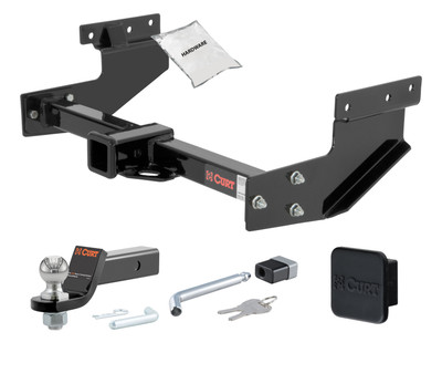 93 - 03 Volkswagen Eurovan 2in. CURT Trailer Hitch + Ball Mount + Cover + Lock Kit HWA2477