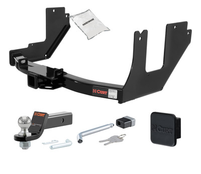 04 - 05 Ford F-150  Excluding factory receiver and 2004 Heritage Edition 2in. CURT Trailer Hitch + Ball Mount + Cover + Lock Kit HWA861
