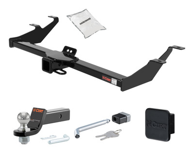 03 - 11 HONDA Element Excluding SC 2in. CURT Trailer Hitch + Ball Mount + Cover + Lock Kit HWA1362