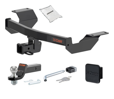 17 - 25 HONDA CR-V 2in. CURT Trailer Hitch + Ball Mount + Cover + Lock Kit HWA1350