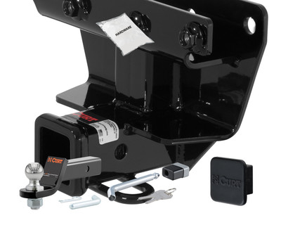 06 - 10 JEEP Commander Excluding Rocky Mountain Edition 2in. CURT Trailer Hitch + Ball Mount + Cover + Lock Kit HWA1538