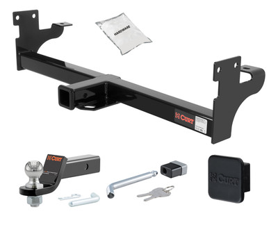 92 - 02 ISUZU Trooper 2in. CURT Trailer Hitch + Ball Mount + Cover + Lock Kit HWA1522
