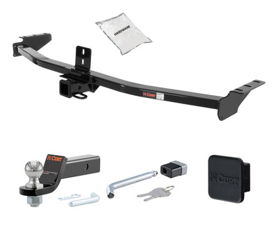 03 - 08 HONDA Pilot 2in. CURT Trailer Hitch + Ball Mount + Cover + Lock Kit HWA1382