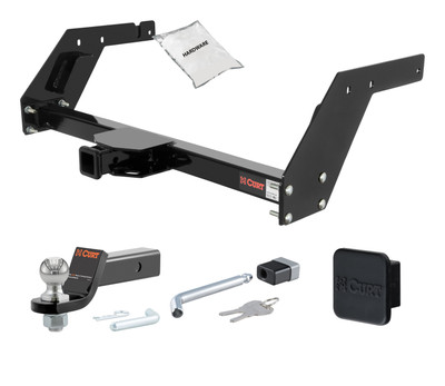 84 - 95 Toyota Pickup 2in. CURT Trailer Hitch + Ball Mount + Cover + Lock Kit HWA2411