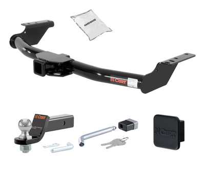 07 - 14 Toyota FJ Cruiser 2in. CURT Trailer Hitch + Ball Mount + Cover + Lock Kit HWA2387